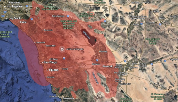 5.2 Magnitude Earthquake Hits Near San Diego, California